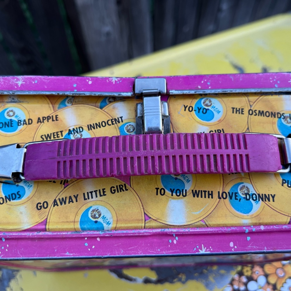 Vintage Donny Osmond Lunch Box.  Approx 1973.  Well loved.